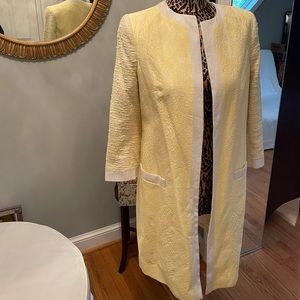 Helen Berman Yellow Brocade Long Jacket
